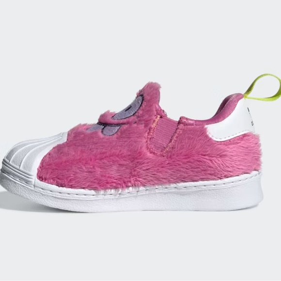 Adidas X Kevin Lyons Fuzzy Pink Monster Superstar 360 C Little Kids Shoes - Picture 10 of 13